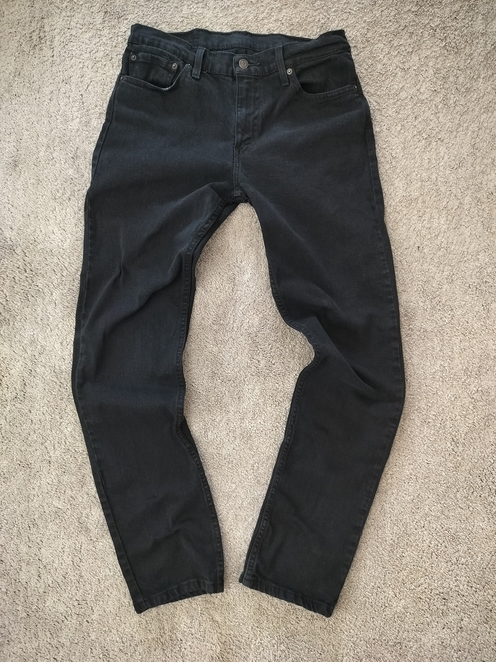Levi's 511 Men's 32x32 Slim Fit Jeans Black Stretch Denim